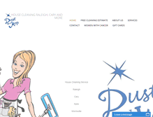 Tablet Screenshot of dustandmop.com